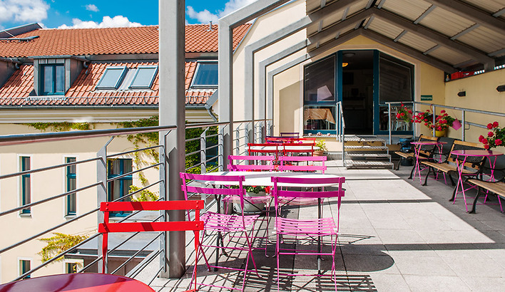 Mikon Eastgate Hotel: Terrasse Mikon Eastgate Hotel: Terrasse